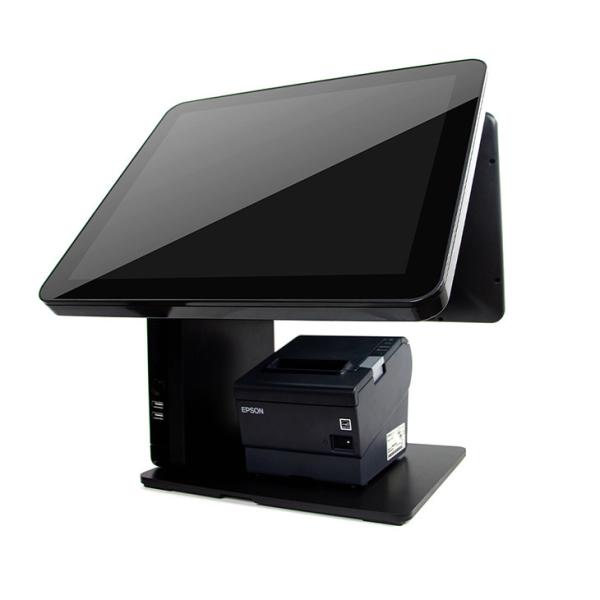 Buy Multifunction 15 Inch All In One Pos Terminal With Printer Dual Screen Touch Point Of Sale System at wholesale prices