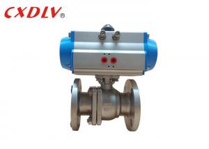 Quality DIN Double Acting 2 Way Stainless Steel Pneumatic Valves DN50 Flange Ends for sale
