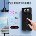 Tuya WiFi Fan Light Switch Type C with Timer and Voice Control, Compatible with