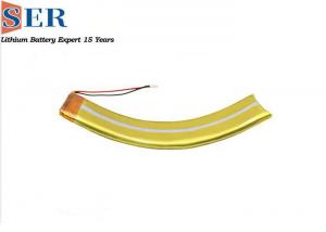 China Customizable Li Poly Battery 3.7V Flexible Curved Lithium Polymer Ion Safety Curved Lipo Battery on sale