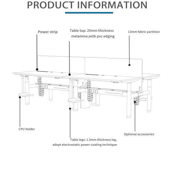 Revolutionize Your Work Office with Uplift Intelligent Lifting Desk in Customized Size