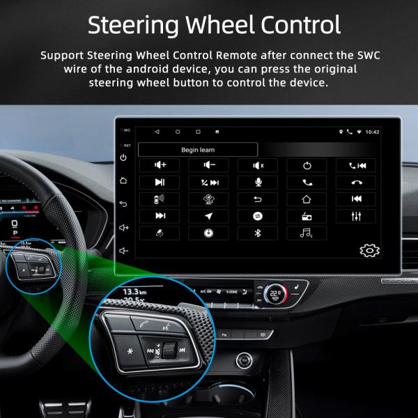 Wireless Single Din Android Car Stereo FCC 800*480 7 Inch Touch Screen Car Audio