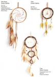 Handmade Dream Catcher Net Pure White Wall Hanging Decoration with Feather for