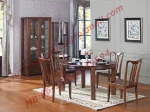 Can Folding and Opening Dining table in Solid Wooden Dining Room Set