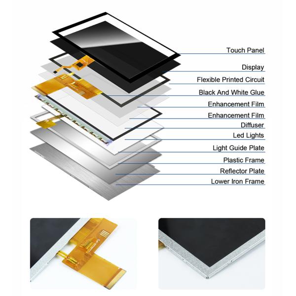 Polcd 5 Inch TFT Display 800x480 RGB 24 Bit Interface IPS Full View Angle High Contrast LCD Module
