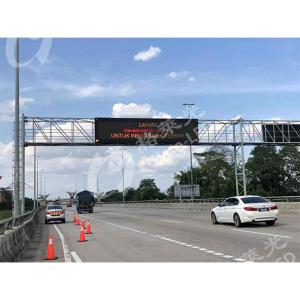 Quality Highway Traffic LED Display Screen with P20 Full Color Gantry Message Variable Module for sale