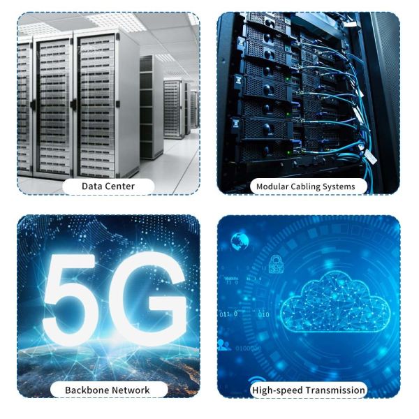 MPO to 6LC Duplex OM4 Fanout Cable – 40G/10G Breakout, Low Loss MTP Multimode Patch Cord