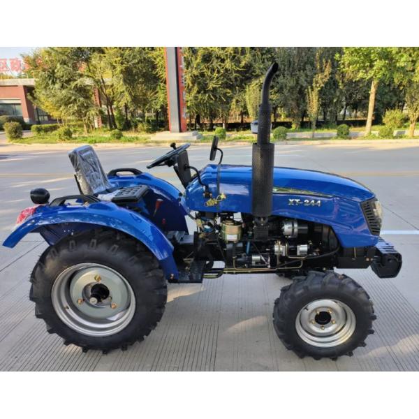 Xingtai 244 24HP 4WD Mini Farm Tractor - Compact Agricultural Tractor with Diesel Engine, Front Loader, Rotary Tiller, 3-Point Hitch for Small Farms