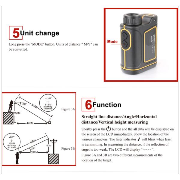 1200mtelescope laser distance meter range finder rangefinder hunting Golf monocular trena laser tape measure Diastimete
