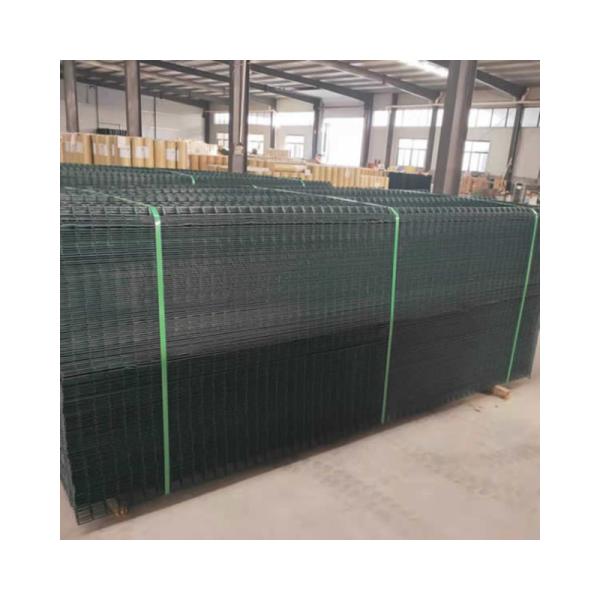 Custom Green Dark PVC 3D Curved Wire Mesh Fence For Orchard Periphey Sturdy Construction