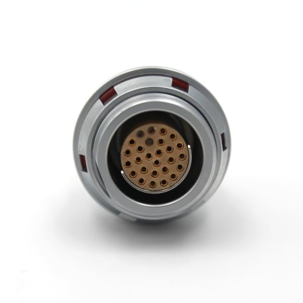 Buy F Series Circular 24 Pin Socket Connector Push Pull Self Locking IP68 PPS Insulator at wholesale prices