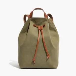 Quality Customize Canvas Drawstring Backpack Environmental Protection for sale
