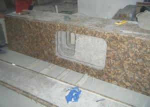 Quality Baltic Gold Granite Stone Slab Countertop Solid Surface Vanity Tops For Bathroom for sale