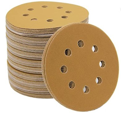 Hook And Loop Automotive Sanding Disc Putty Grinding sandpaper discs 236U yellow