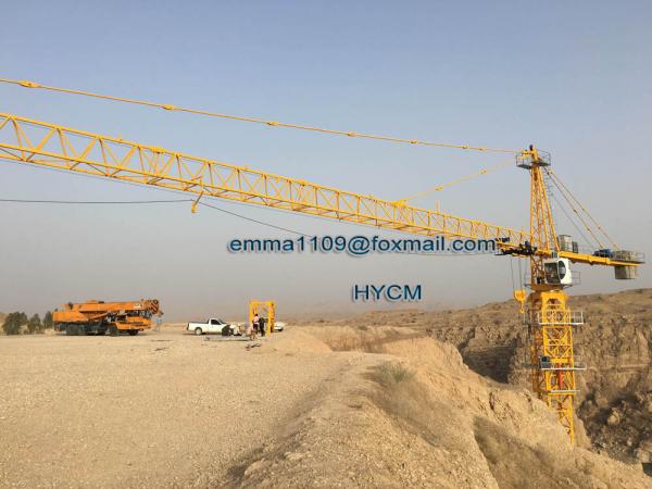Buy Building Tower Crane With Undercarriage Foundation Base qtz 6036 at wholesale prices