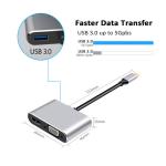 Mac OS X Macbook Pro Type C HDMI Hub USB C To VGA USB3.0 PD 87W