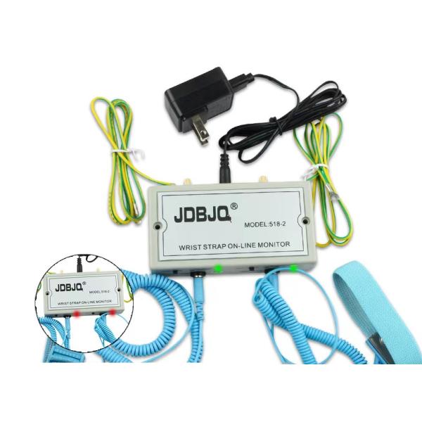 Lab ESD Strap Tester 9V battery Ground Tester Wires 80(W)×40(H)×117(D)MM