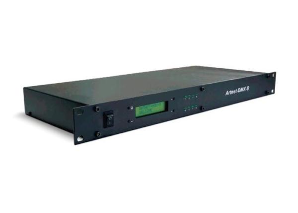Buy 8 DMX512 Output Channels Artnet - to - DMX Converter Ethernet Control System at wholesale prices