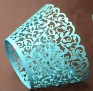 Quality Bright Blue cupcake wrappers for cake decorate for sale