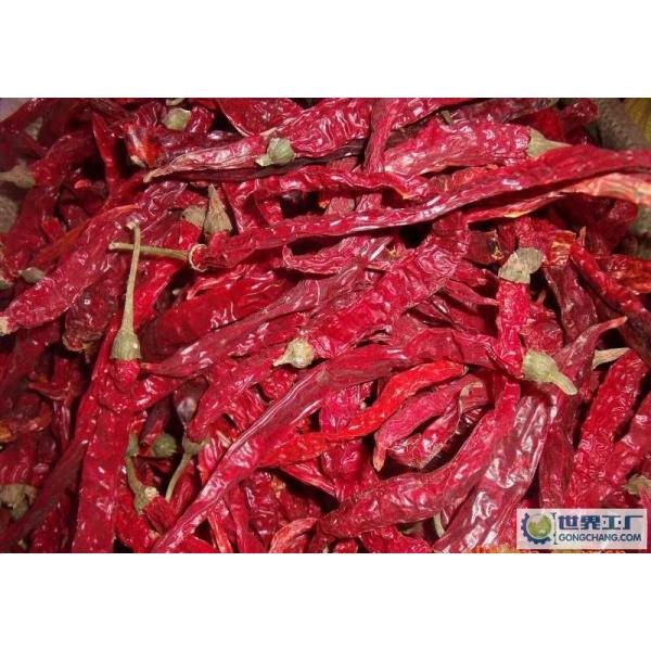 Anhydrous Xian Chilli Edible Dehydrating Cayenne Peppers Stemmed