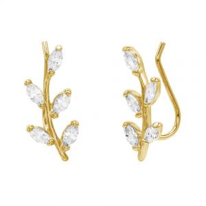China Small Simple Jewelry Crystal Cluster Huggie Hoop Earrings 925 Sterling Silver Hoop on sale