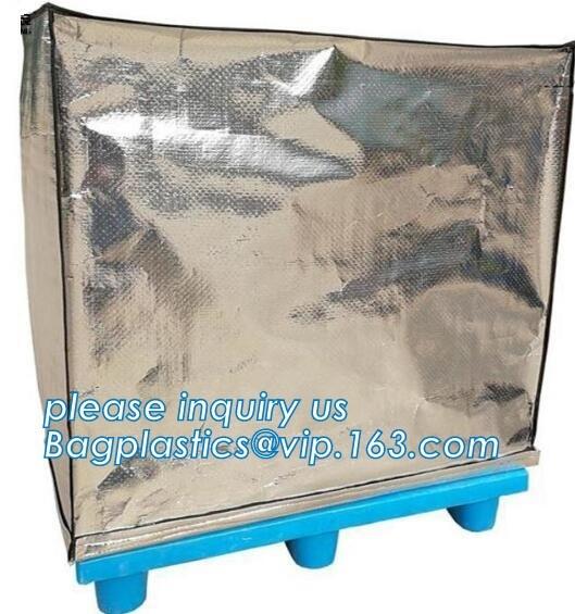 Aluminum Foil Bubble Insulation Material Vapour Battier Pallet Cover, Thermal insulated pallet blankets,