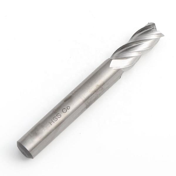 DIN844 HSS/Co Cross Centre 4 Flute End Mill Cutter for metal cutting