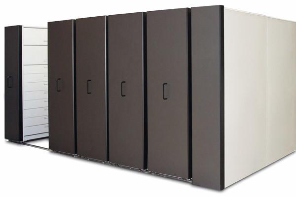Buy 2 Bay Hand Pull Bulk Filing System High Density File Storage With Drawers For Hanging File at wholesale prices