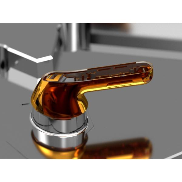 Transparent earphone left middle shell / Cold Runner / Three-plates mold No.24207