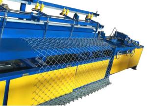 Quality Automatic Double Wire Chain Link Fence Machine PLC Control For 4m Length for sale