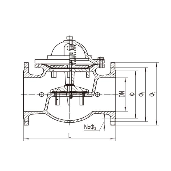 Bypass Balancing Water Conservancy Valve 800X Pressure Anti Oxidation