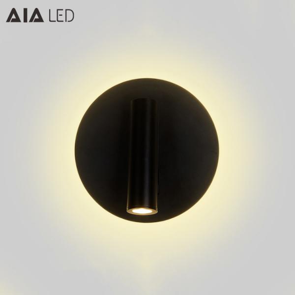 Buy 2020 new fashion simple led bedside lamp reading lamp floating light wall lamp rotatable reading lamp at wholesale prices