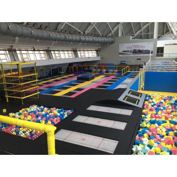 332 M2 Indoor Trampoline Park Kid Ninja Warrior Obstacle Course/ Adults Indoor Playground