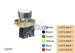 Metal Flat Push Button Switch Spring Return For Control Panel