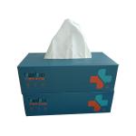 ISO Nontoxic Flat Box Facial Tissue , Biodegradable Soft Tissue Paper For Face