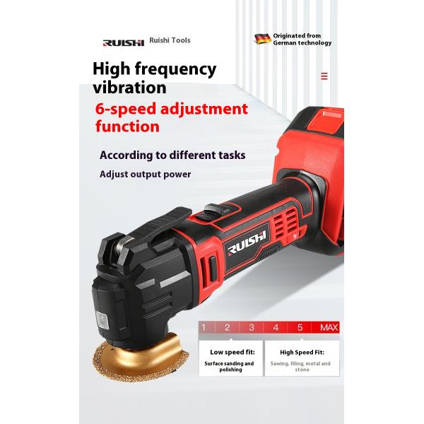 Ruishi Rechargeable Lithium Battery Oscillating Shovel Trimmer Multi-function Cutting Machine Power Tool Set