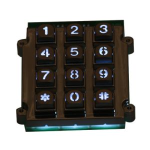 China 3x4 die cast keypad numeric keypad znic alloy keypad access control keypad backlit keypad on sale