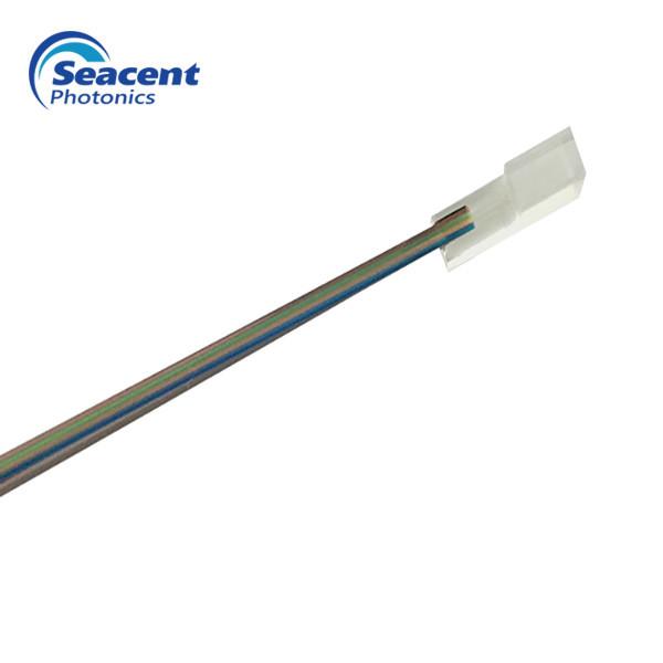 8 Channel PLC Fiber Array With 0 Or 8 Degrees Angle High Stability And