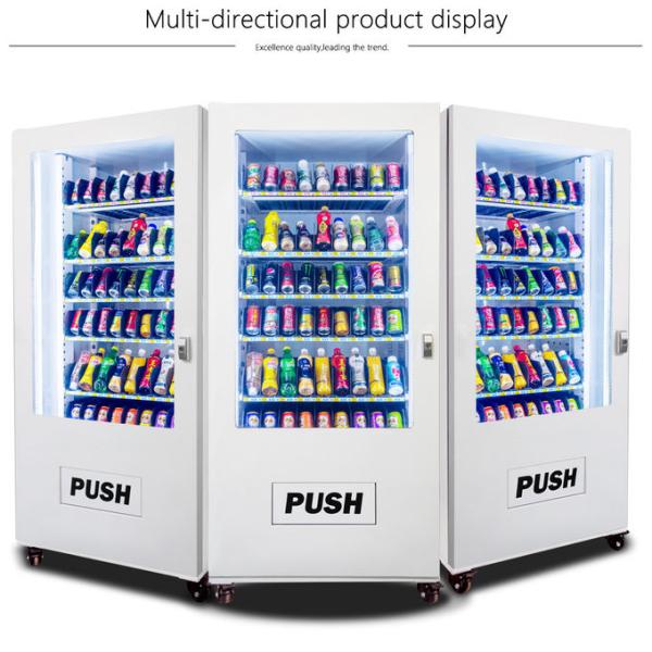 Park / Hotel Automatic Vending Machine , Self Service Milk Vending Machine With Bill Accepter