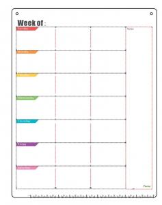 China Environmental White Magnetic Refrigerator Calendar Fridge Weekly Planner on sale