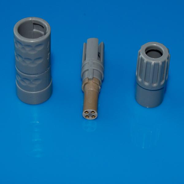 Quick disconnect medical connectors 4pin plastic circular connectors cable plug with female pins