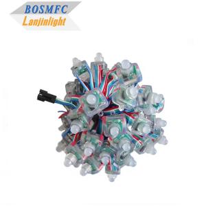 Quality Full Color Pixel LED Lights Digital Square WS2811 RGB Pixel Module String Light 12mm 5V 12V RGB Waterproof Strings for sale