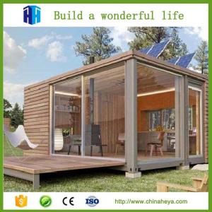 China 2 Bedroom prefabricated steel frame container house plans modular wood homes on sale