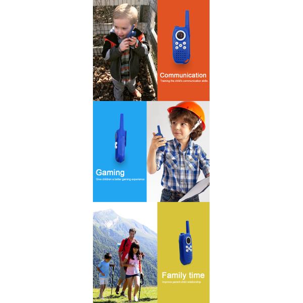Mini Two Way Walkie Talkie Toy Handheld AAA Battery Capacity For 3-12 Years Kids