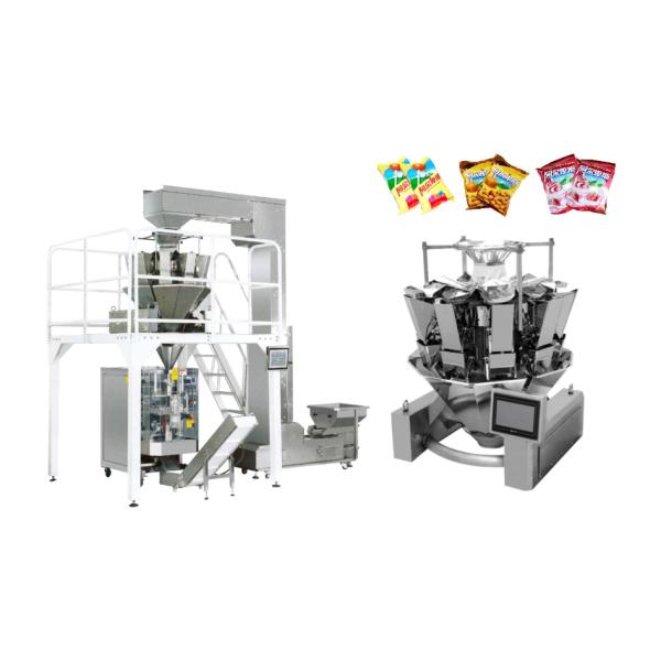 PD200 Automatic Weighing Packing Machine 10 Heads Multi Weigher Foods Packaging Machine With 2.5L Hopper