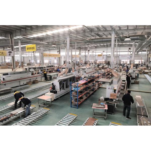 Melamine Abs Panel Furniture Production line U Type Layout 300mm