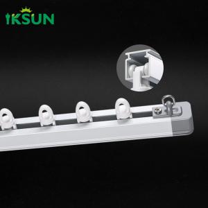 Quality 75-138 Inches Telescopic Curtain Pole Stretchable Curtain Rods Extendable Curtain Rail Kit for sale