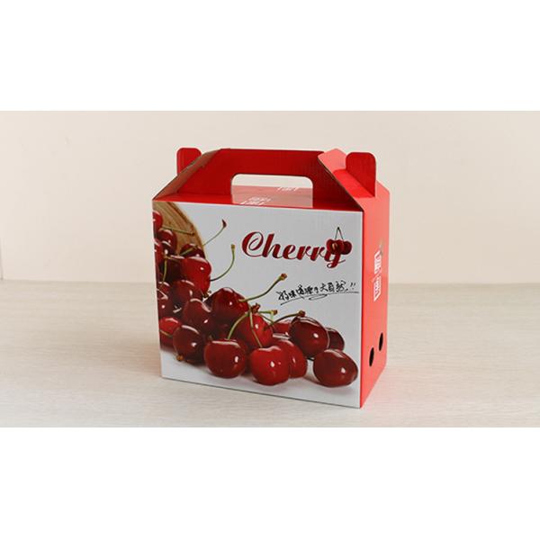 4 Color Printing Custom Corrugated Boxes 22X18X0.4 Cm For Fruit Packaging