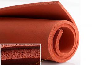 China Heat Proof Open Cell Silicone Rubber Foam Sheet High Density on sale