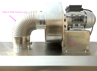 Steam generator with shrink tunnel for sleeving label machinery